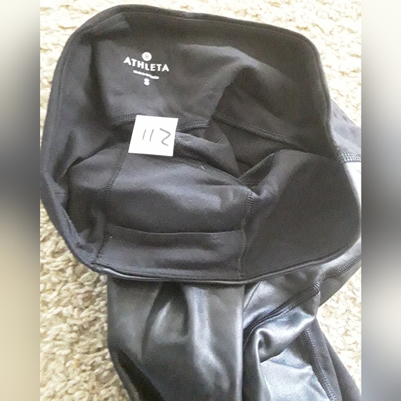 ATHLETA - Small - Black w/ Leather & Pockets and a CreditCard Pocket - Picture 3 of 5